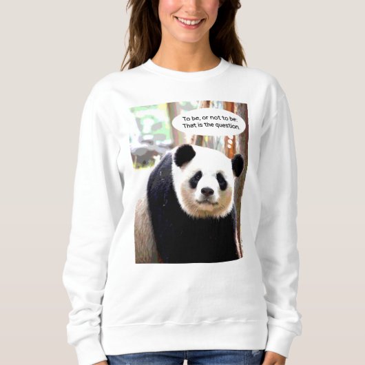 Hamlet Shakespeare Quote Panda Beer Vrouwen Trui (Voorkant)