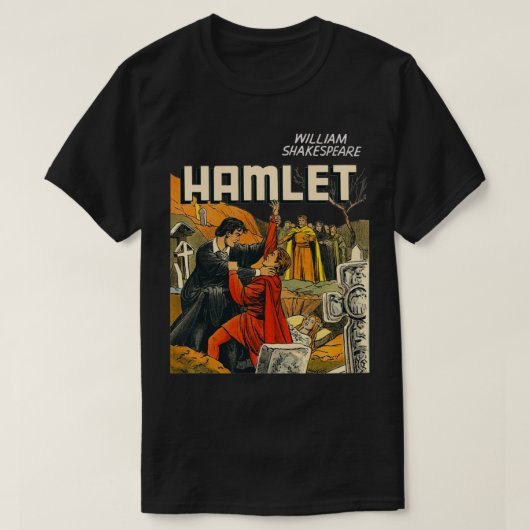 Hamlet Shakespeare T-shirtHamlet Laertes op T-shirt (Design voorkant)