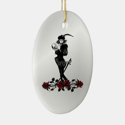 Hamlet Silver Keramisch Ornament (Rechts)