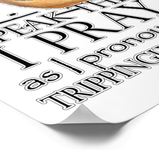 Hamlet "Spreek de toespraak ..." Poster (Hoek)