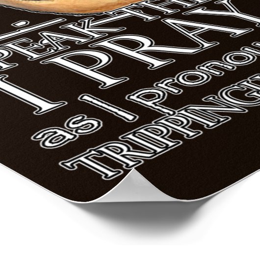 Hamlet "Spreek de toespraak ..." Poster (Hoek)