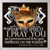 Hamlet "Spreek de toespraak ..." Poster (Voorkant)