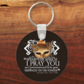 Hamlet "Spreek de toespraak ..." Sleutelhanger (Voorkant)