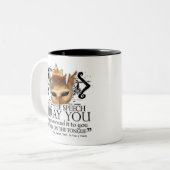 Hamlet "Spreek de toespraak ..." Tweekleurige Koffiemok (Voorkant links)