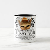 Hamlet "Spreek de toespraak ..." Tweekleurige Koffiemok (Center)