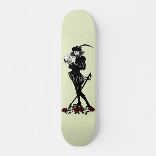 Hamlet The Bard Lime Green Persoonlijk Skateboard (Voorkant)