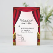 Hamlet Theater Theme RSVP Kaartje (Staand voorkant)