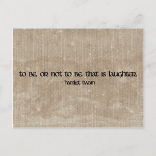 Hamlet Twain grappig citaat briefkaart