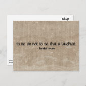 Hamlet Twain grappige quote briefkaart (Voorkant / Achterkant)