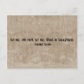 Hamlet Twain grappige quote briefkaart (Voorkant)