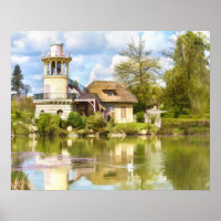 Hamlet van koningin, Versailles, Frankrijk, druk