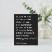 `Hamlet` van William Shakespeare Briefkaart (Staand voorkant)