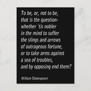 `Hamlet` van William Shakespeare Briefkaart