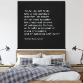`Hamlet` van William Shakespeare Canvas Afdruk (Insitu (Slaapkamer))