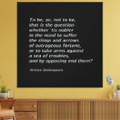`Hamlet` van William Shakespeare Canvas Afdruk (Insitu (Woonkamer))