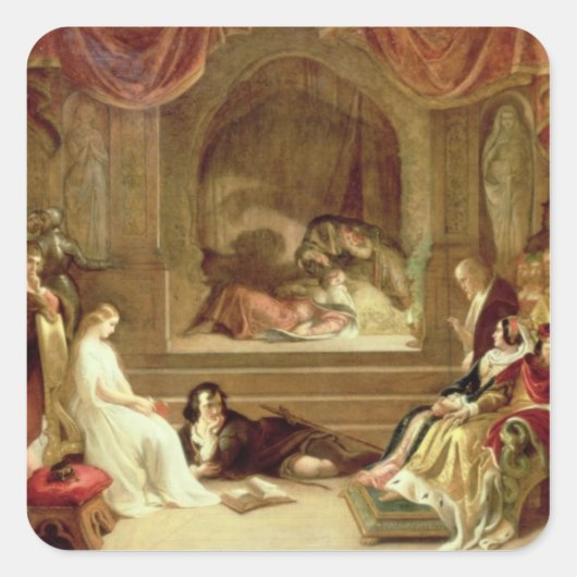 Hamlet Vierkante Sticker (Voorkant)