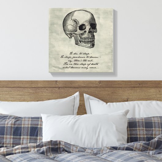 Hamlet - William Shakespeare Canvas Afdruk (Insitu (Slaapkamer))