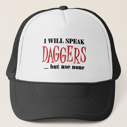Hamlet's Daggers Trucker Pet (Voorkant)