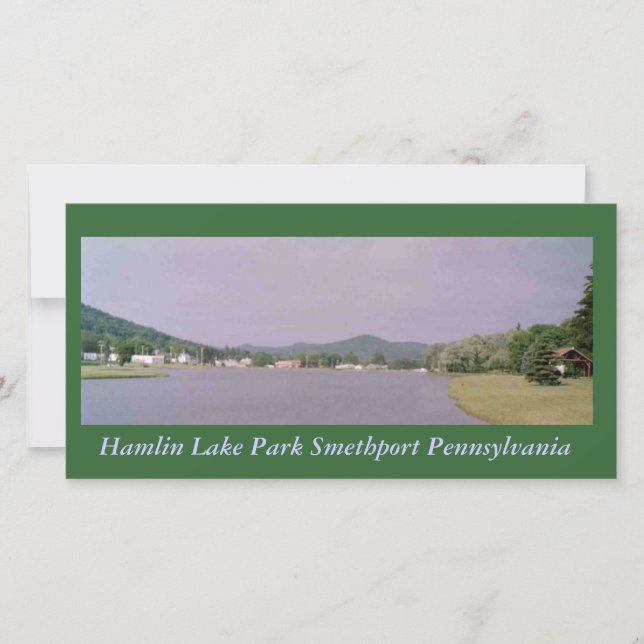 Hamlin Lake Park Smethport Briefkaart (Voorkant)