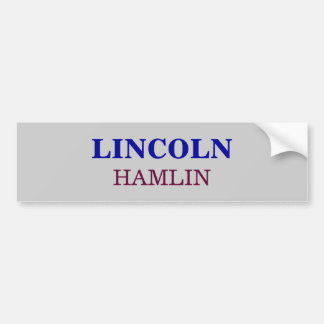 HAMLIN, LINCOLN BUMPERSTICKER