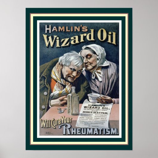Hamlin's Wizard Oil (Cure All) 12 x 16 print (Voorkant)