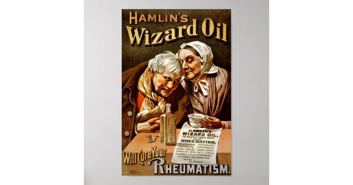 Hamlin's Wizard Oil poster | Zazzle.nl