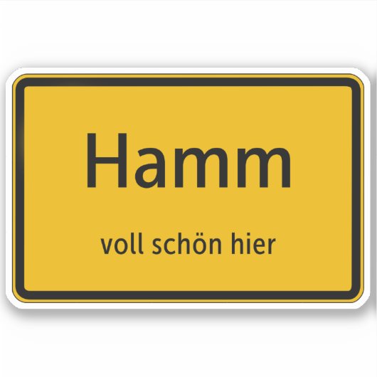 Hamm Aufkleber Sticker Autoaufkleber (Voorkant)