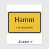 Hamm Aufkleber Sticker Autoaufkleber (Vel)