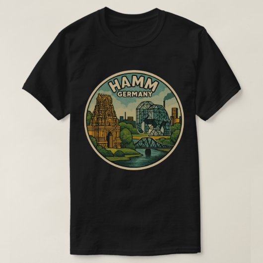 Hamm Duitsland Olifant Kunst T-shirt (Design voorkant)