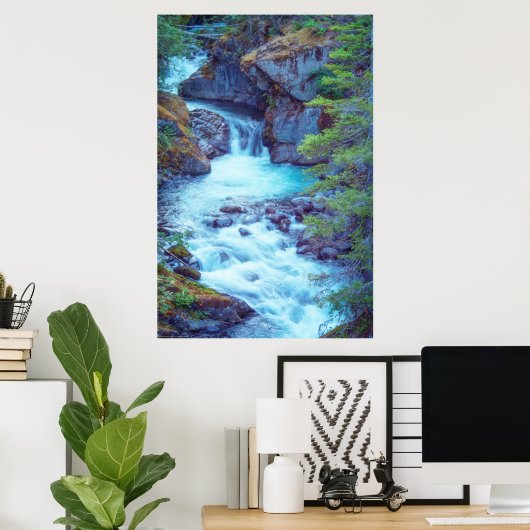 Hamma Hamma Creek Poster (Thuiskantoor)