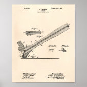 Hammer 1901 Patent Art Old Peper Poster (Voorkant)