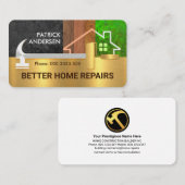 Hammer Brush Border Timber Home Landscape Visitekaartje (Voorkant / Achterkant)