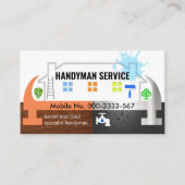 Hammer Building Foundation Handyman Visitekaartje (Voorkant)