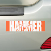 Hammer Bumpersticker (Op auto)
