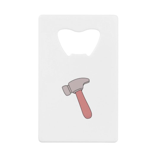 Hammer Creditkaart Flessenopener (Voorkant)