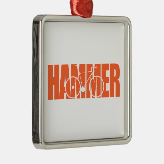 Hammer Cycling Metalen Ornament (Rechts)