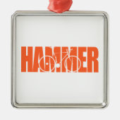 Hammer Cycling Metalen Ornament (Voorkant)