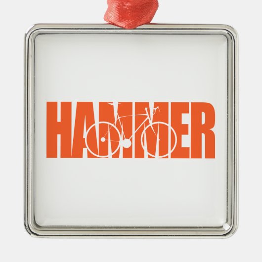 Hammer Cycling Metalen Ornament (Voorkant)