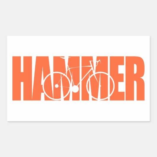 Hammer Cycling Rechthoekige Sticker (Voorkant)