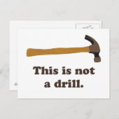Hammer - Dit is geen boor Briefkaart (Voorkant / Achterkant)