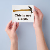 Hammer - Dit is geen boor Flyer (Hand)