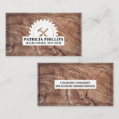 Hammer en Chisel | Houtkorrels Visitekaartje (Voorkant / Achterkant)