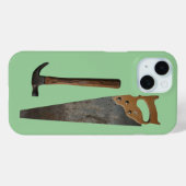 Hammer en Saw Case-Mate iPhone Case (Achterkant (horizontaal))