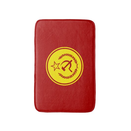 Hammer en Sickle Badge Badmat (Voorkant Verticaal)