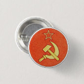 Hammer en Sickle Button (Voorkant /achterkant)