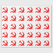 Hammer en Sickle Cadeaupapier (Vlak)
