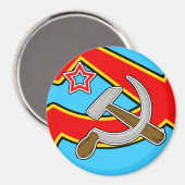 Hammer en Sickle Magneet (Voorkant / Achterkant)