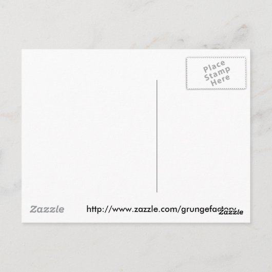 Hammer en Sickle met Skull Briefkaart (Achterkant)