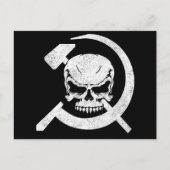 Hammer en Sickle met Skull Briefkaart (Voorkant)