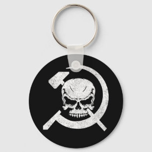 Hammer en Sickle met Skull Sleutelhanger